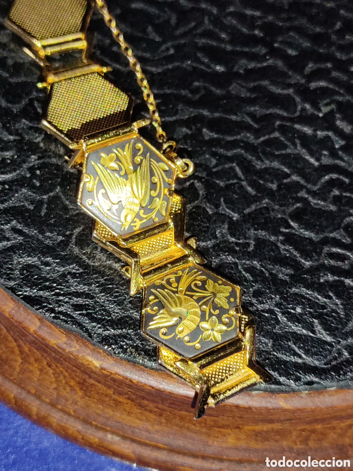 Joyeria: Pulsera damasquinada,Toledo.Vintage. - Foto 5