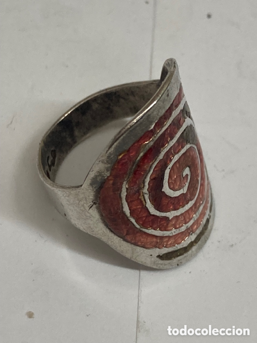 Joyeria: Anillo de plata y esmaltado - Foto 2