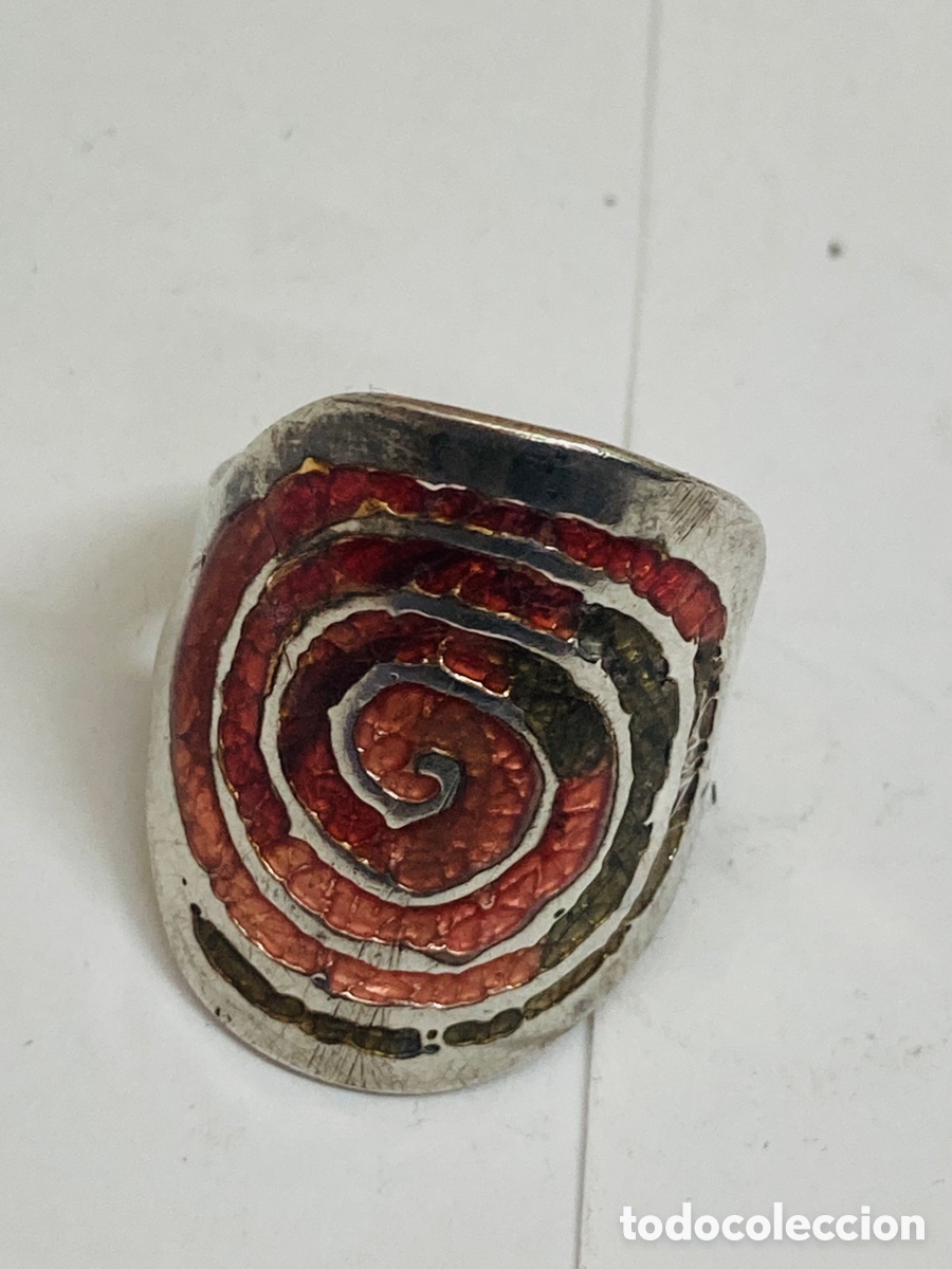 Joyeria: Anillo de plata y esmaltado - Foto 1