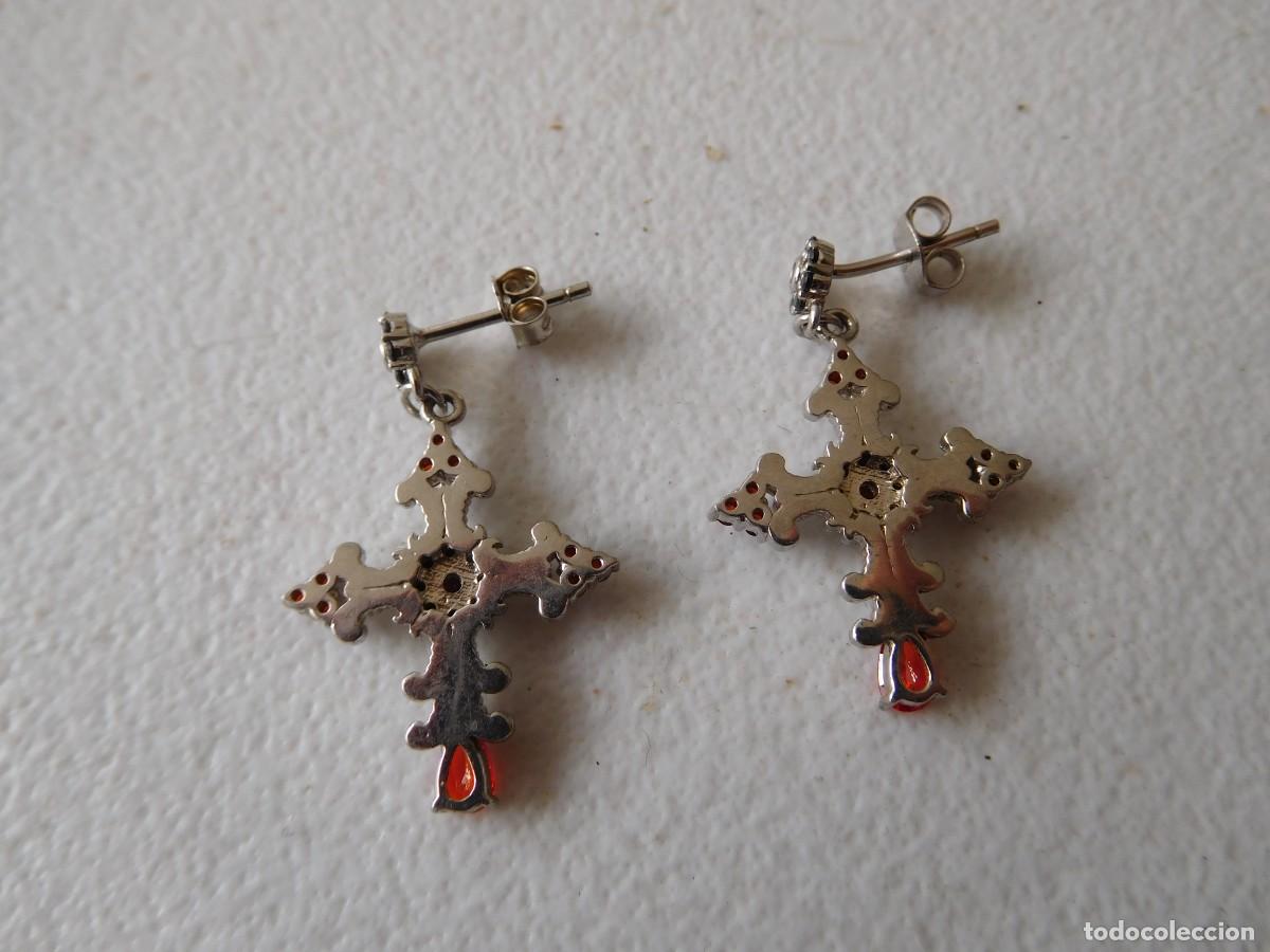 Joyeria: Pendientes vintage de plata y piedras - Foto 4