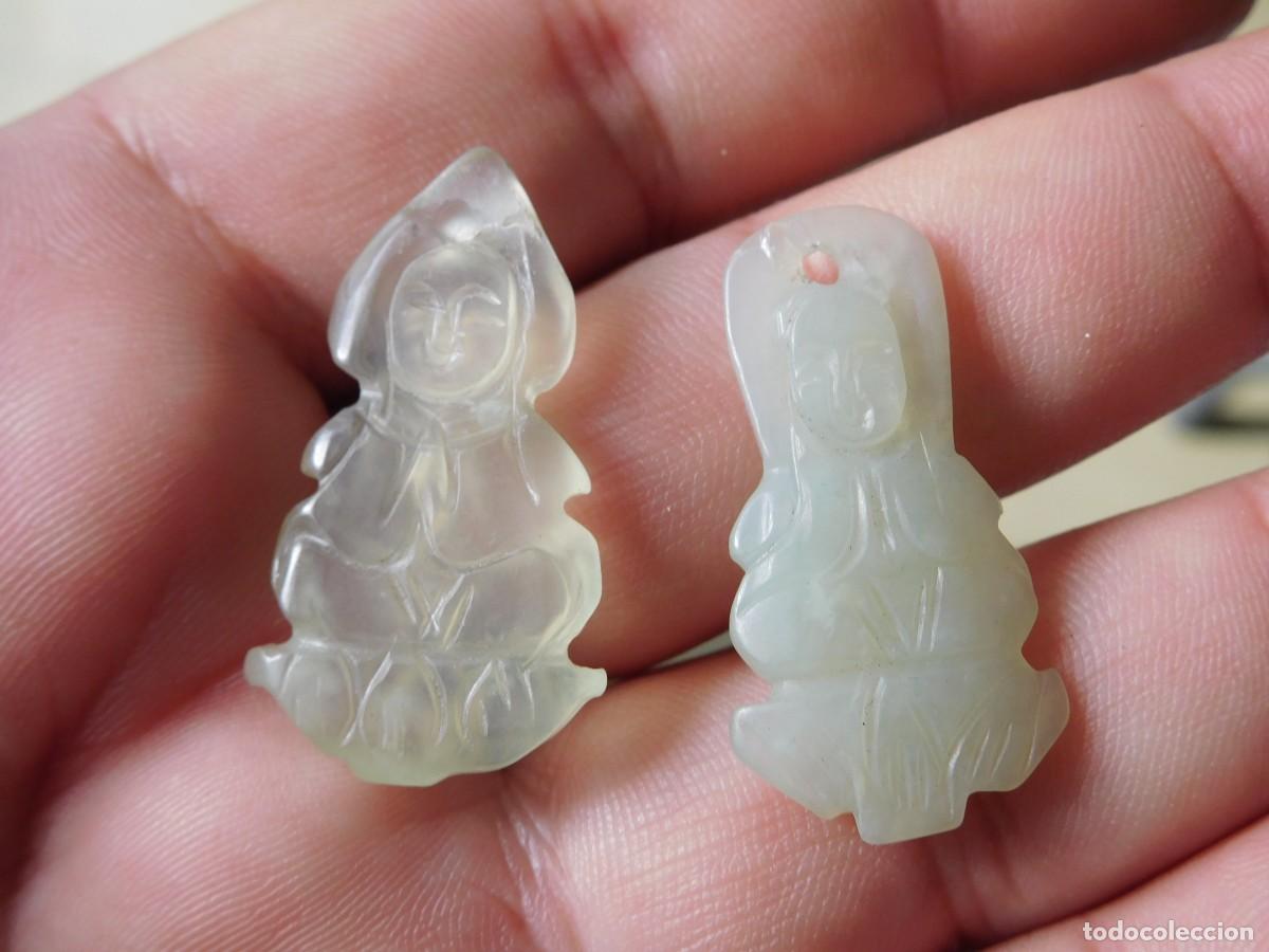 Joyeria: 2 colgantes de jade vintage - Foto 1