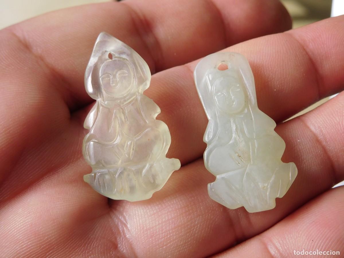 Joyeria: 2 colgantes de jade vintage - Foto 3