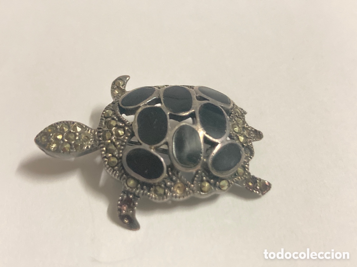 Joyeria: Broche de plata en forma de tortuga - Foto 5