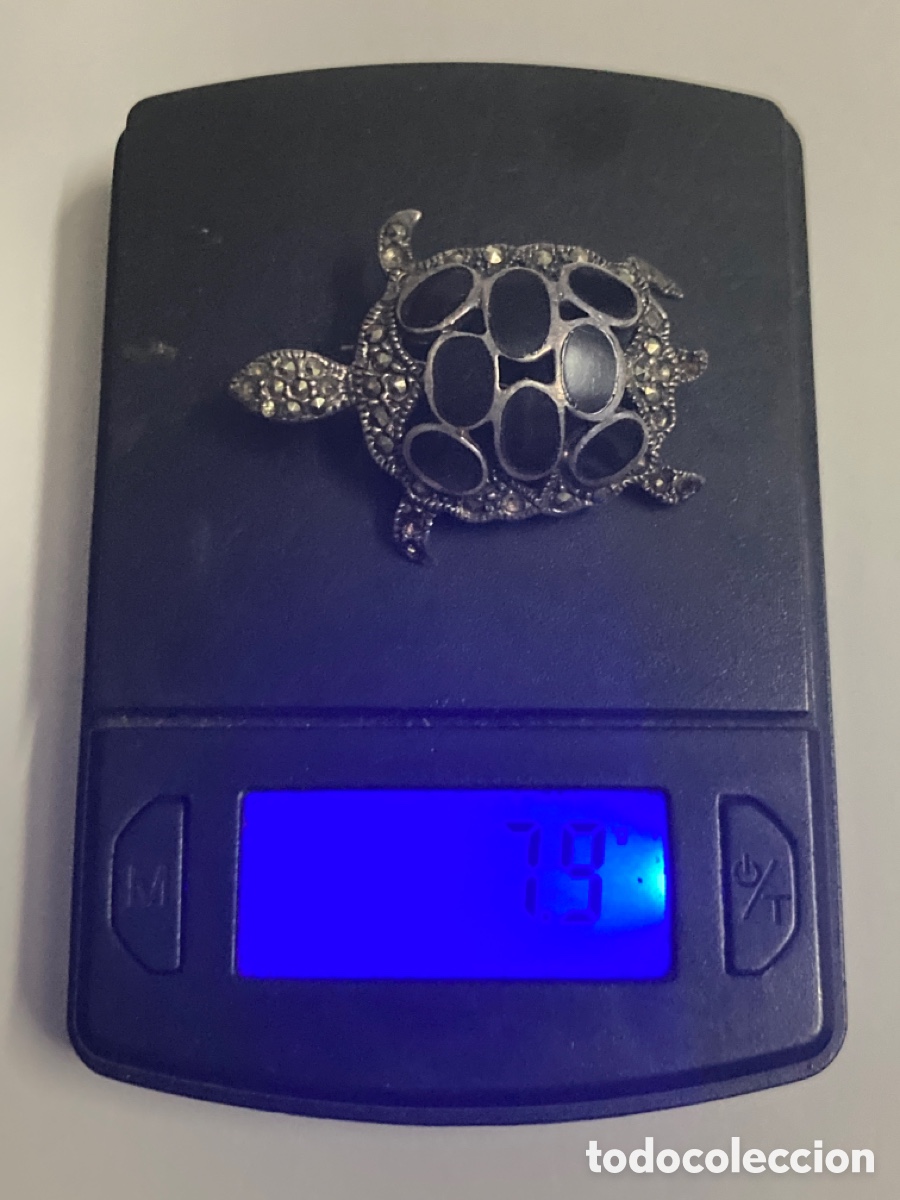 Joyeria: Broche de plata en forma de tortuga - Foto 6