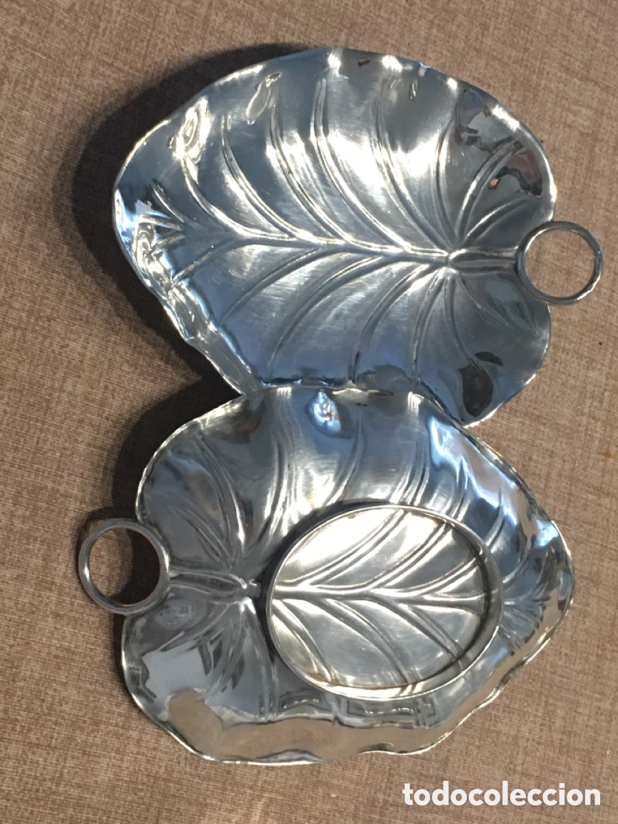 Joyeria: Dos bandejas Alpaca en forma de Hojas - Foto 5