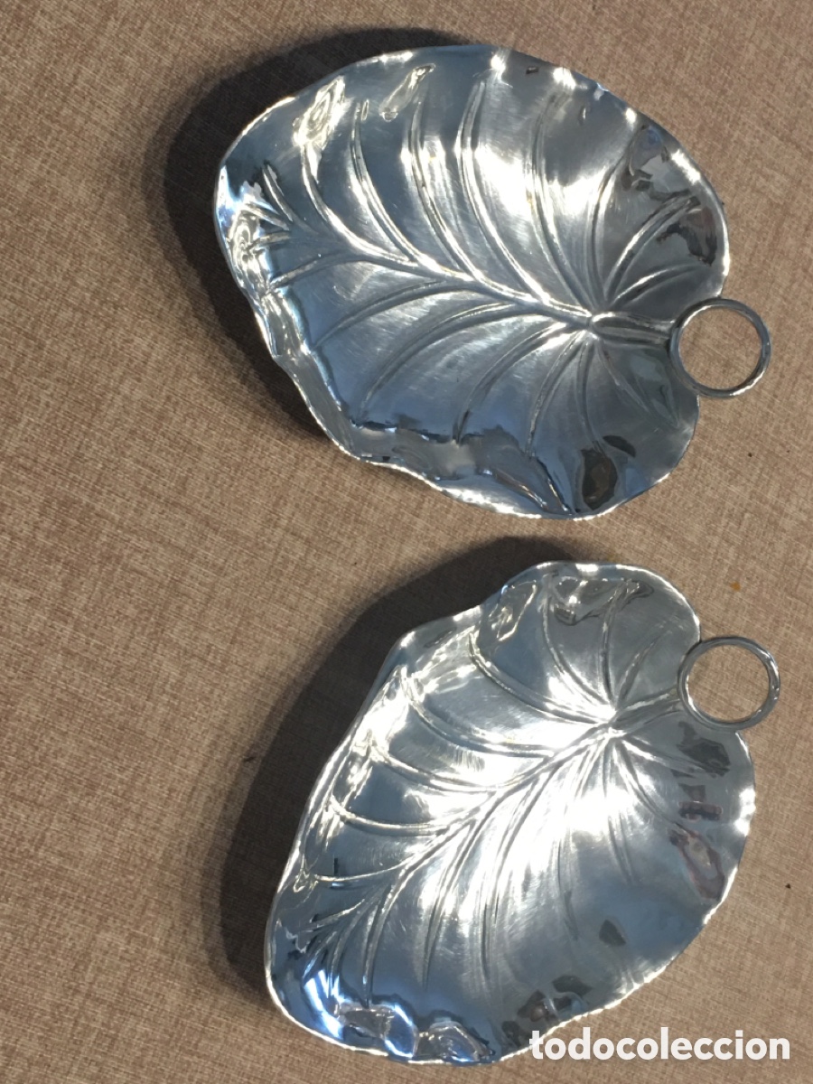 Joyeria: Dos bandejas Alpaca en forma de Hojas - Foto 6