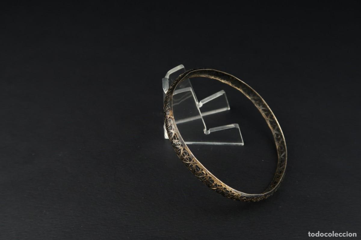Joyeria: Antiguo Brazalete de Plata - Foto 3