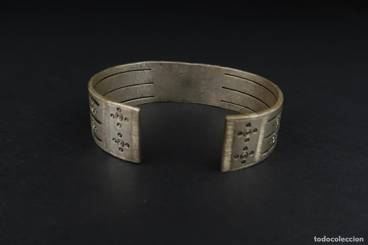 Joyeria: Antiguo Brazalete &Eacute;tnico de Plata - Foto 5