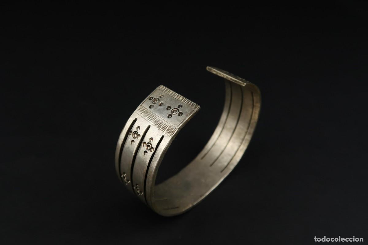 Joyeria: Antiguo Brazalete &Eacute;tnico de Plata - Foto 8