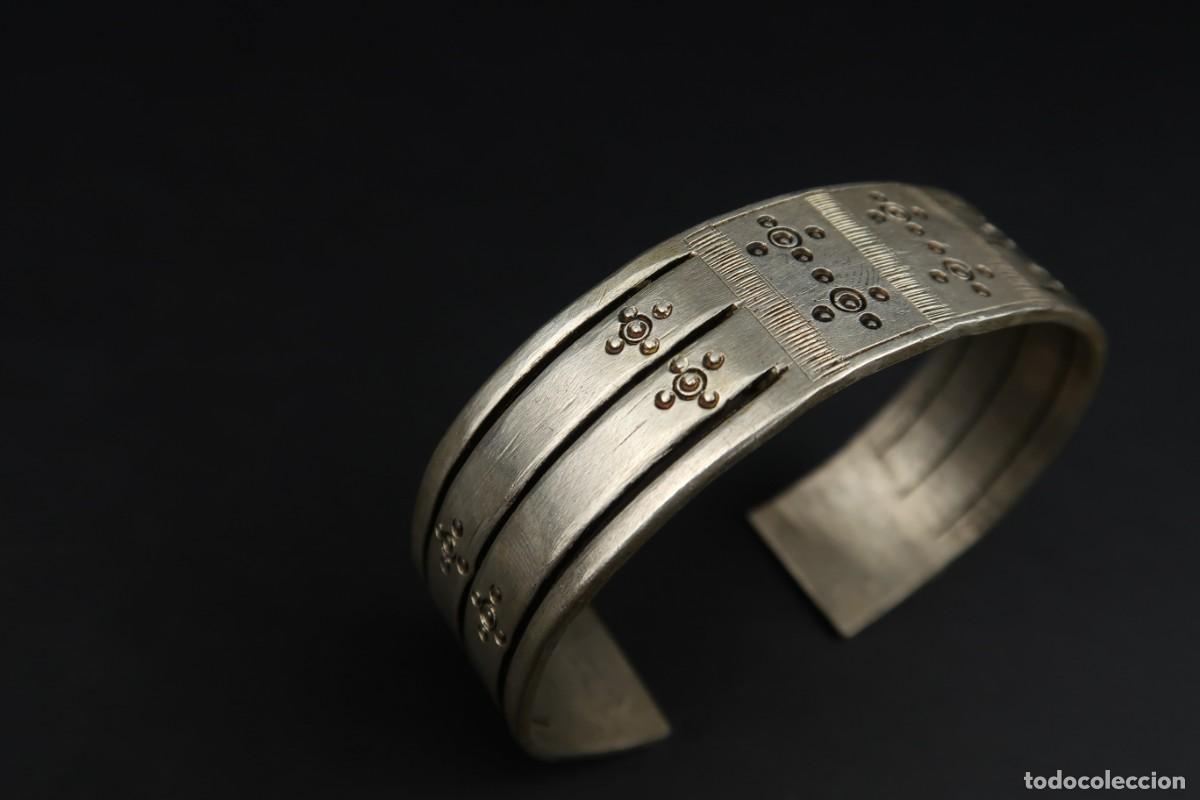 Joyeria: Antiguo Brazalete &Eacute;tnico de Plata - Foto 11