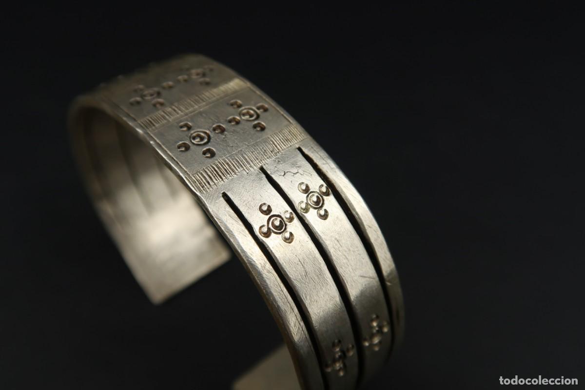 Joyeria: Antiguo Brazalete &Eacute;tnico de Plata - Foto 12
