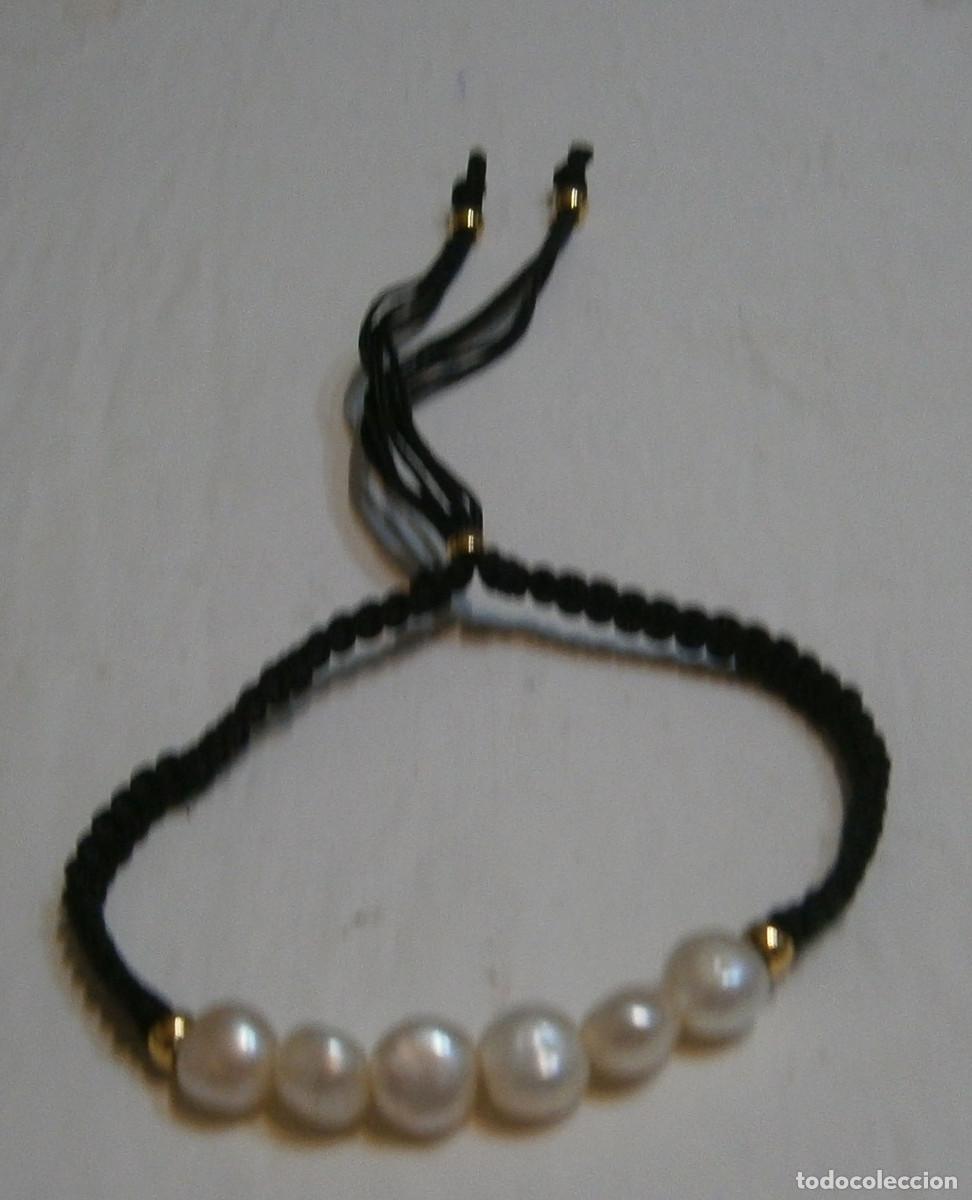 Joyeria: pulsera vintage con perlas es regulable - Foto 1