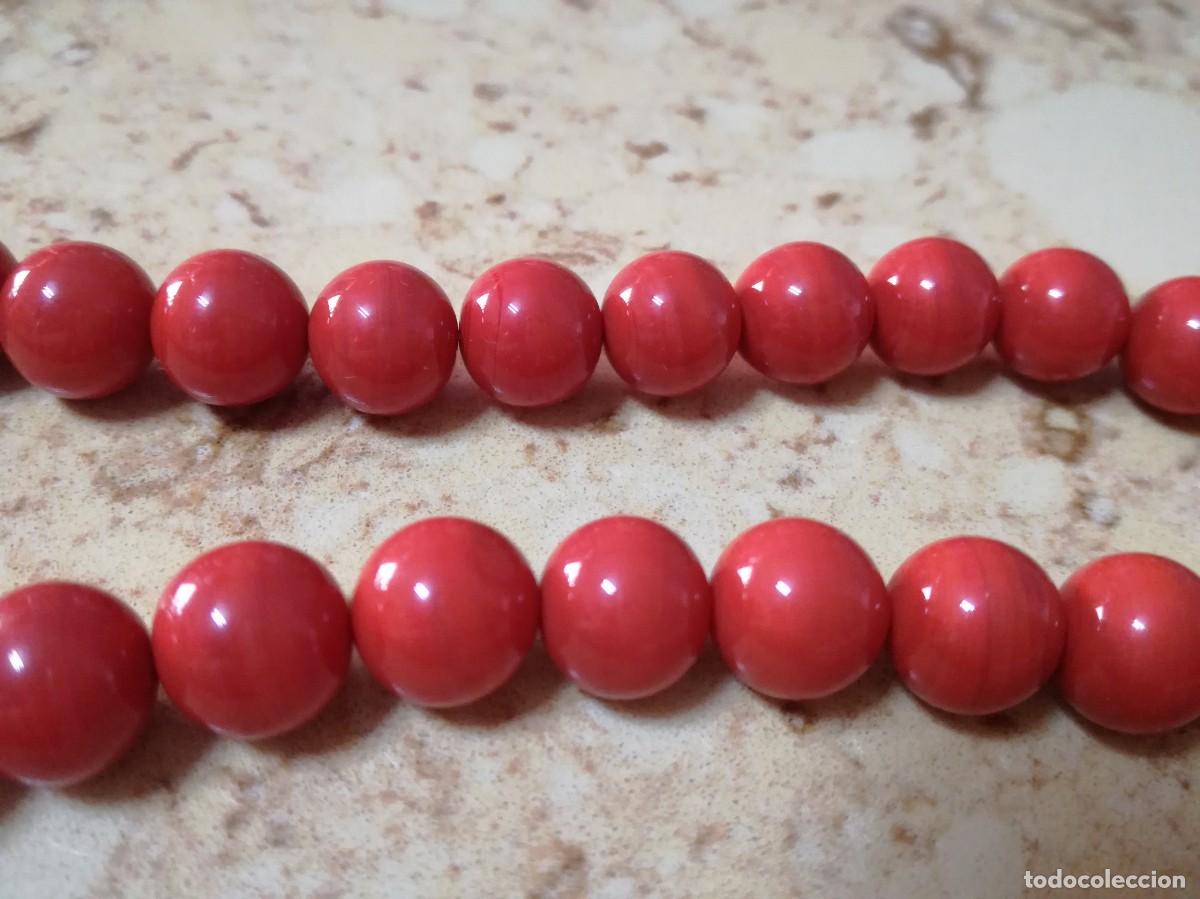 Joyeria: COLLAR CRISTAL DE OPALINA S&Iacute;MIL CORAL, A&Ntilde;OS 60 - Foto 5