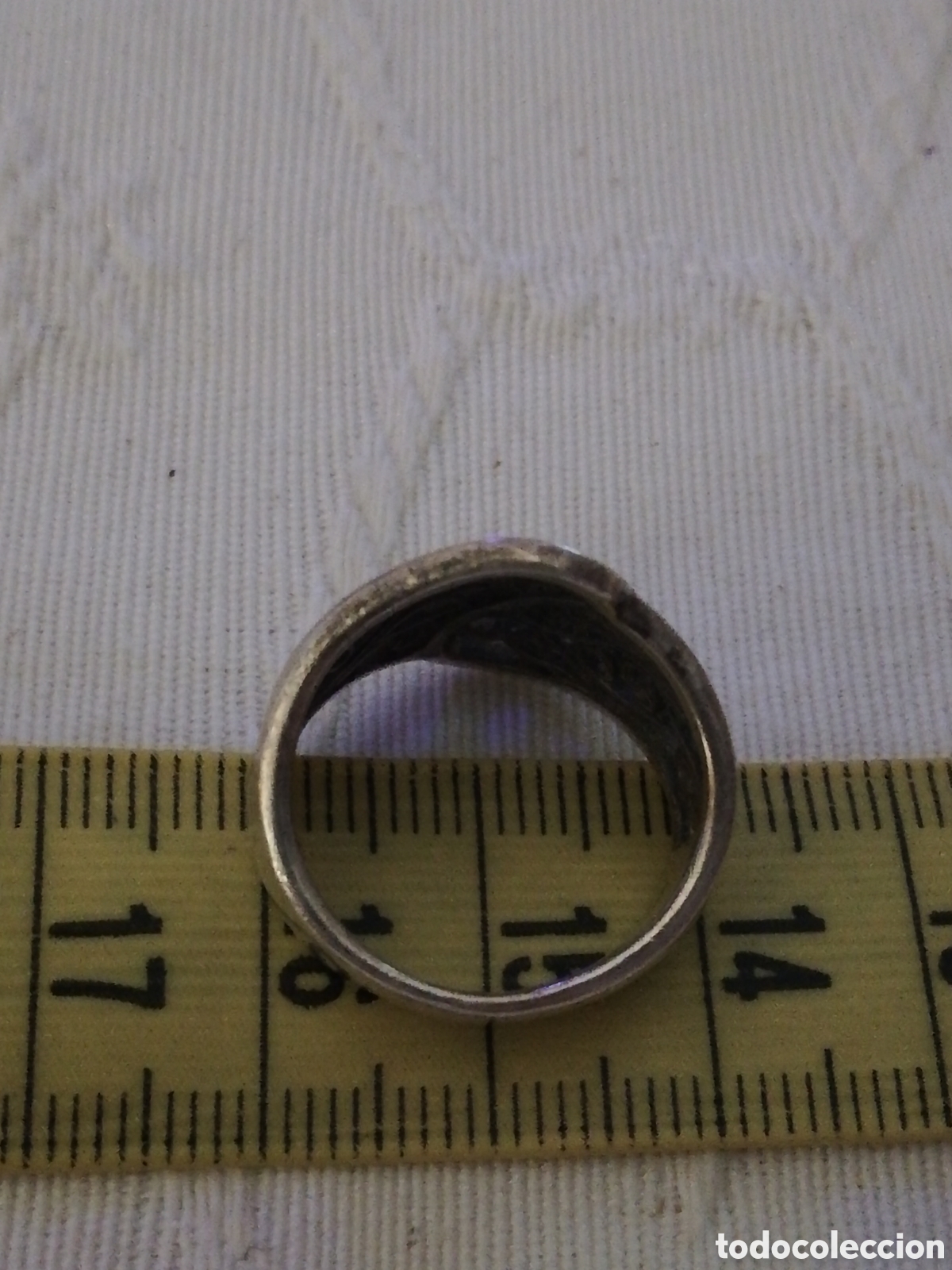 Joyeria: VINTAGE. ROBUSTO ANILLO, SORTIJA DE PLATA CALADO - Foto 7