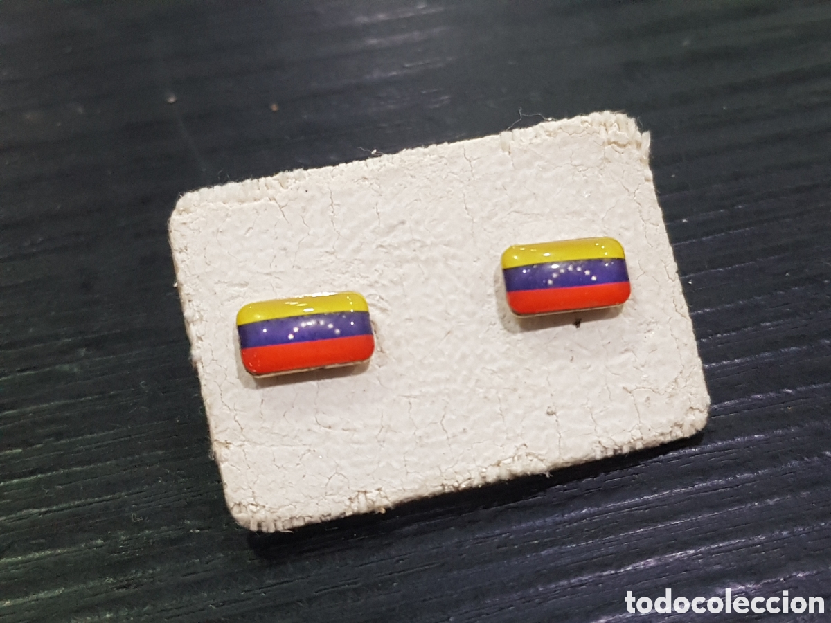Joyeria: Pareja de pendientes Venezuela. (L39) - Foto 1