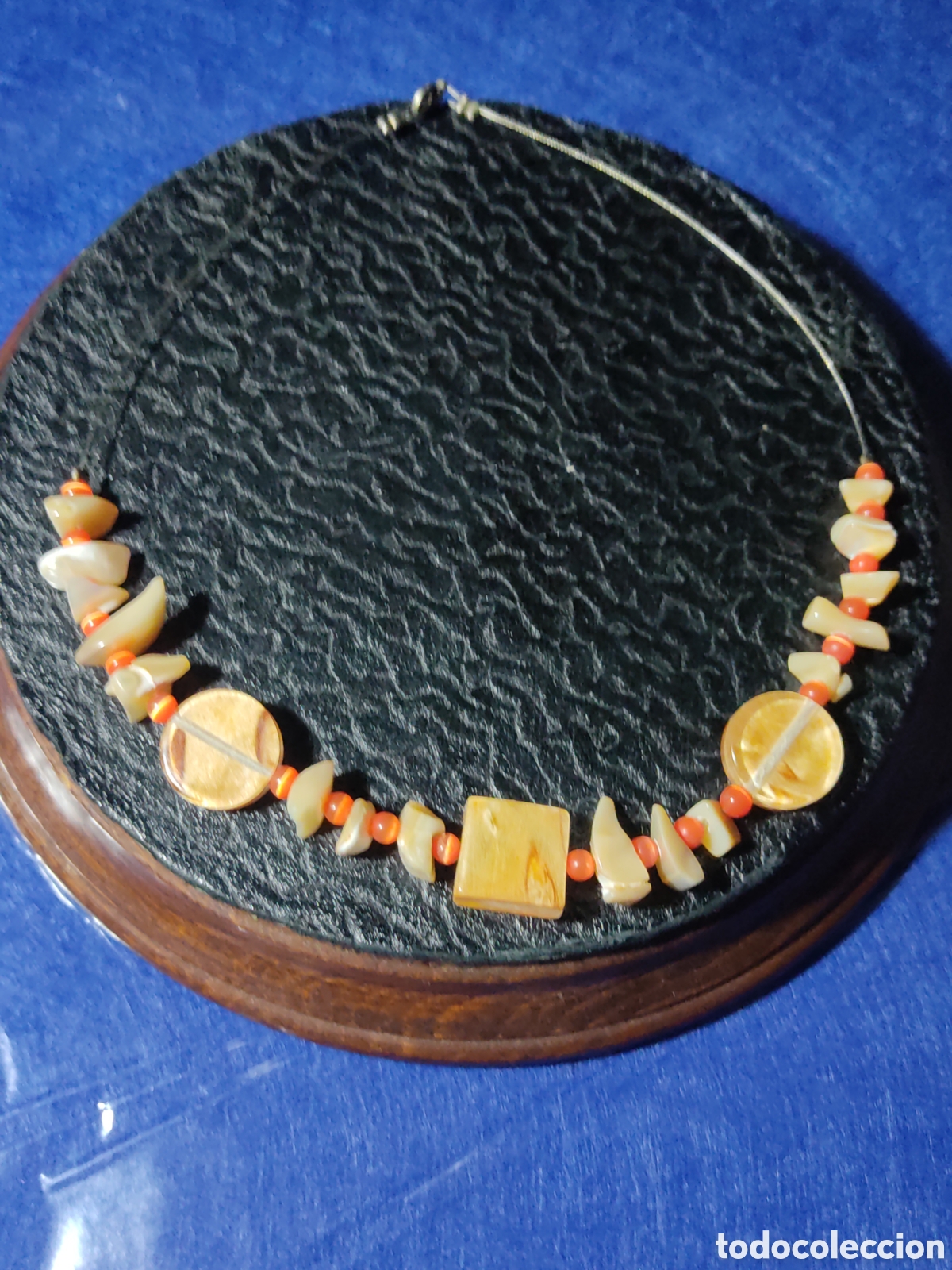 Joyeria: Gargantilla de n&aacute;car,vintage. - Foto 2