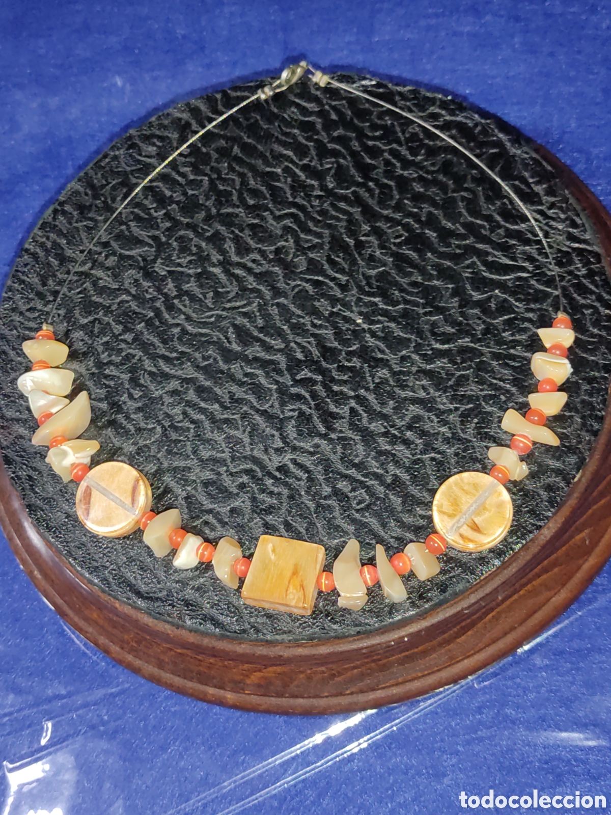 Joyeria: Gargantilla de n&aacute;car,vintage. - Foto 4