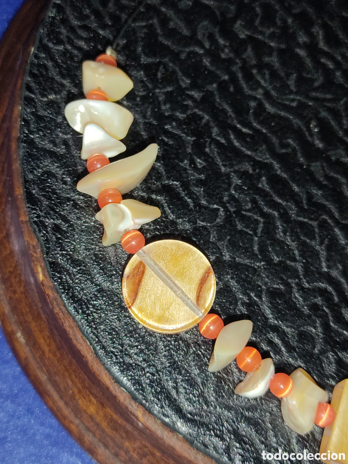 Joyeria: Gargantilla de n&aacute;car,vintage. - Foto 5