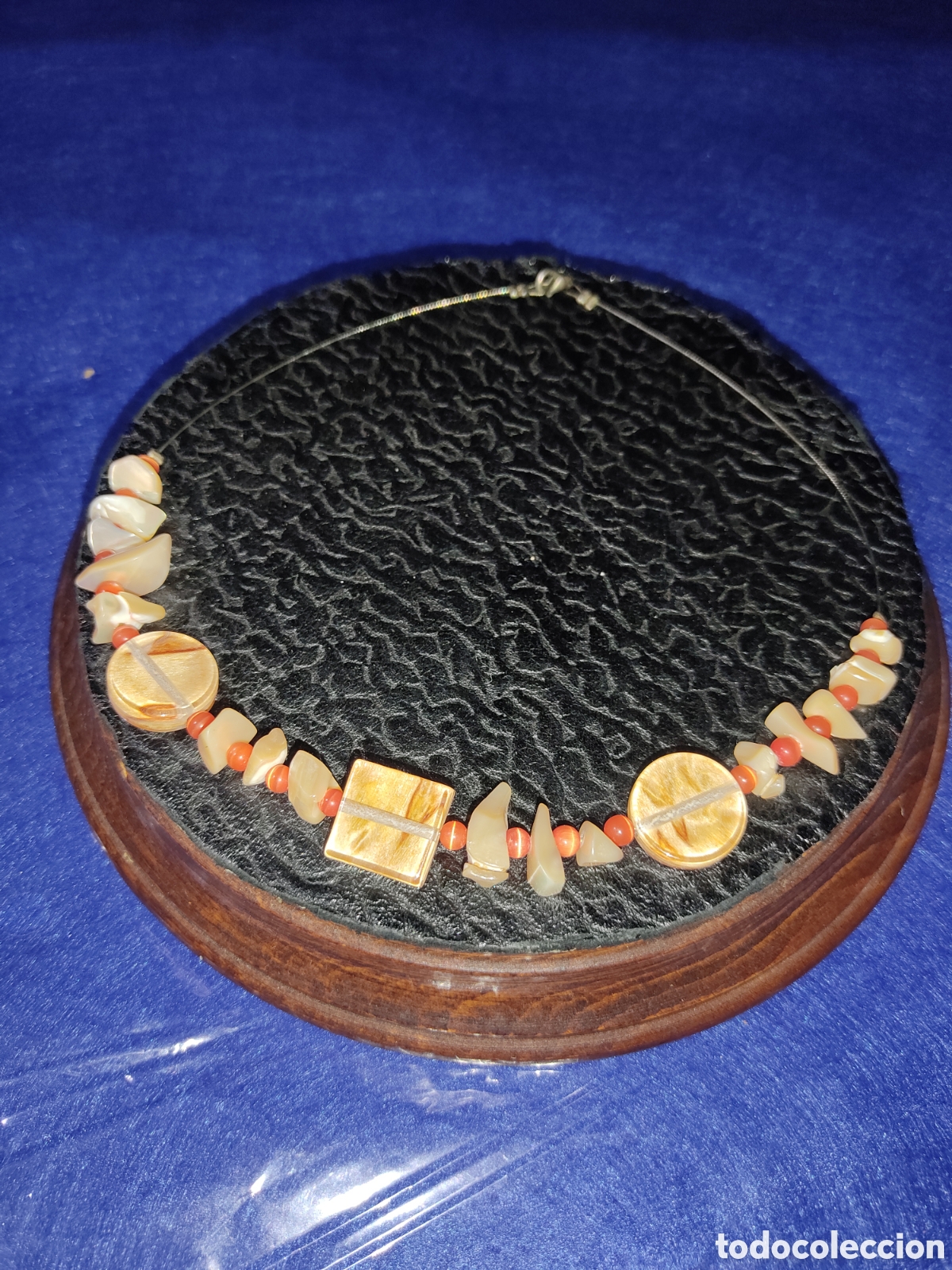 Joyeria: Gargantilla de n&aacute;car,vintage. - Foto 6