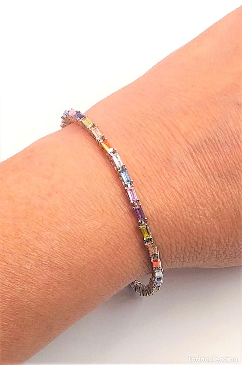 Joyeria: Pulsera Piedras Multicolor, Plata - Foto 2
