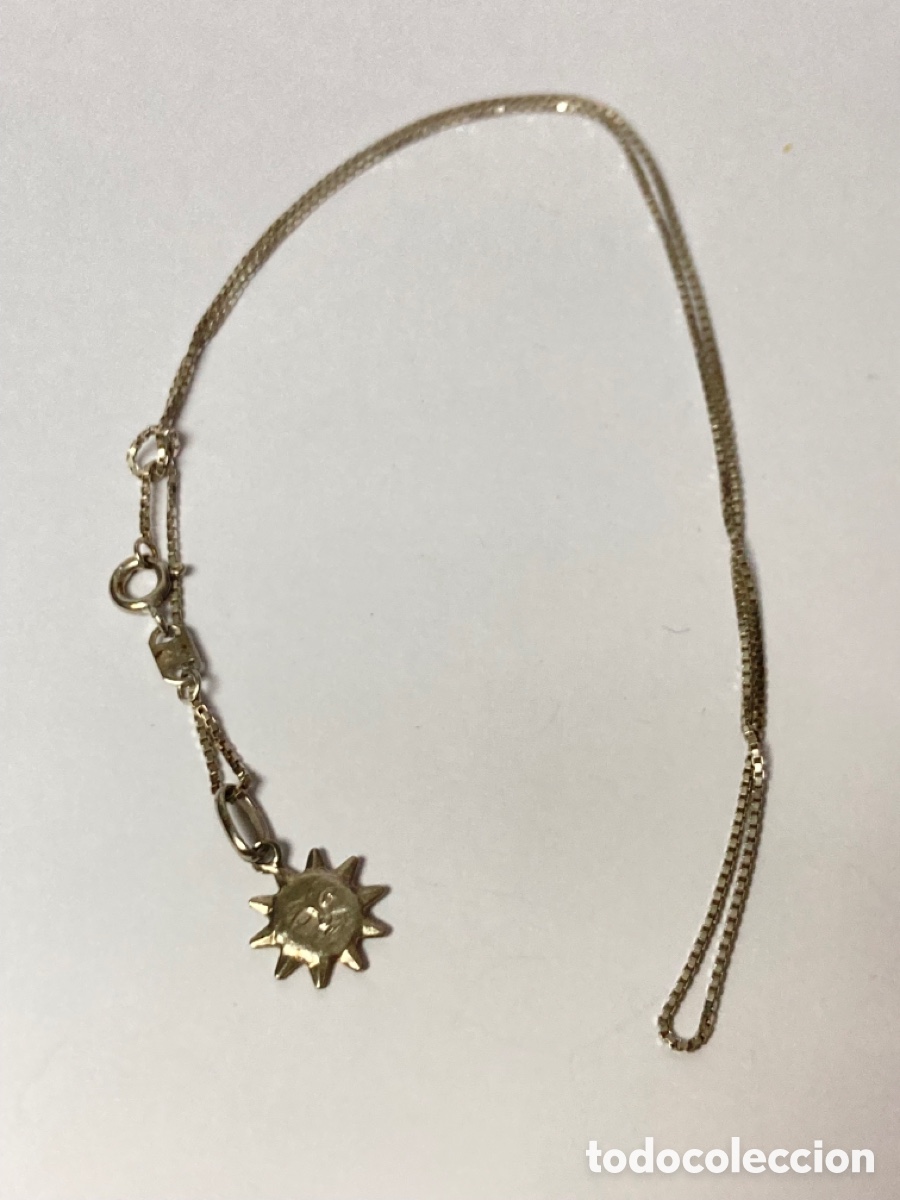 Joyeria: Cadena con colgante de sol de plata - Foto 3