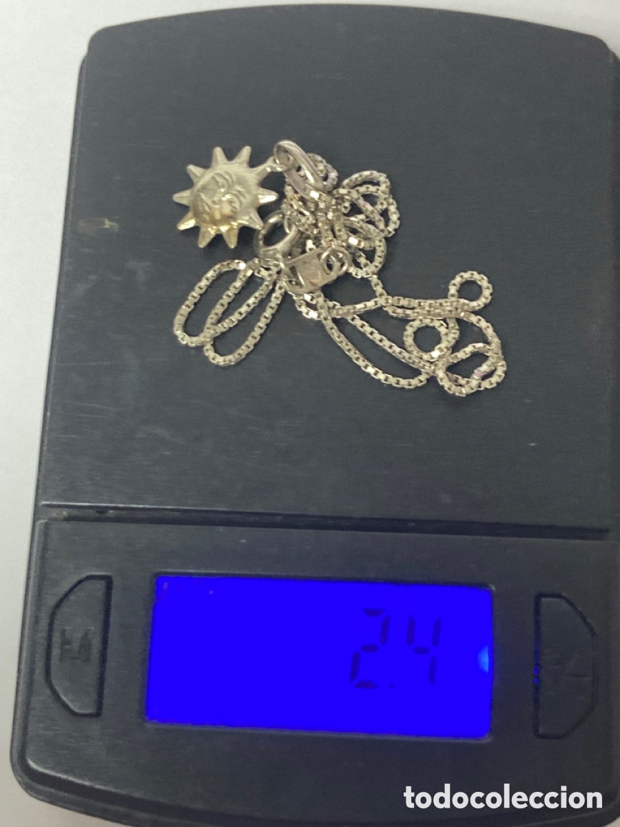 Joyeria: Cadena con colgante de sol de plata - Foto 6