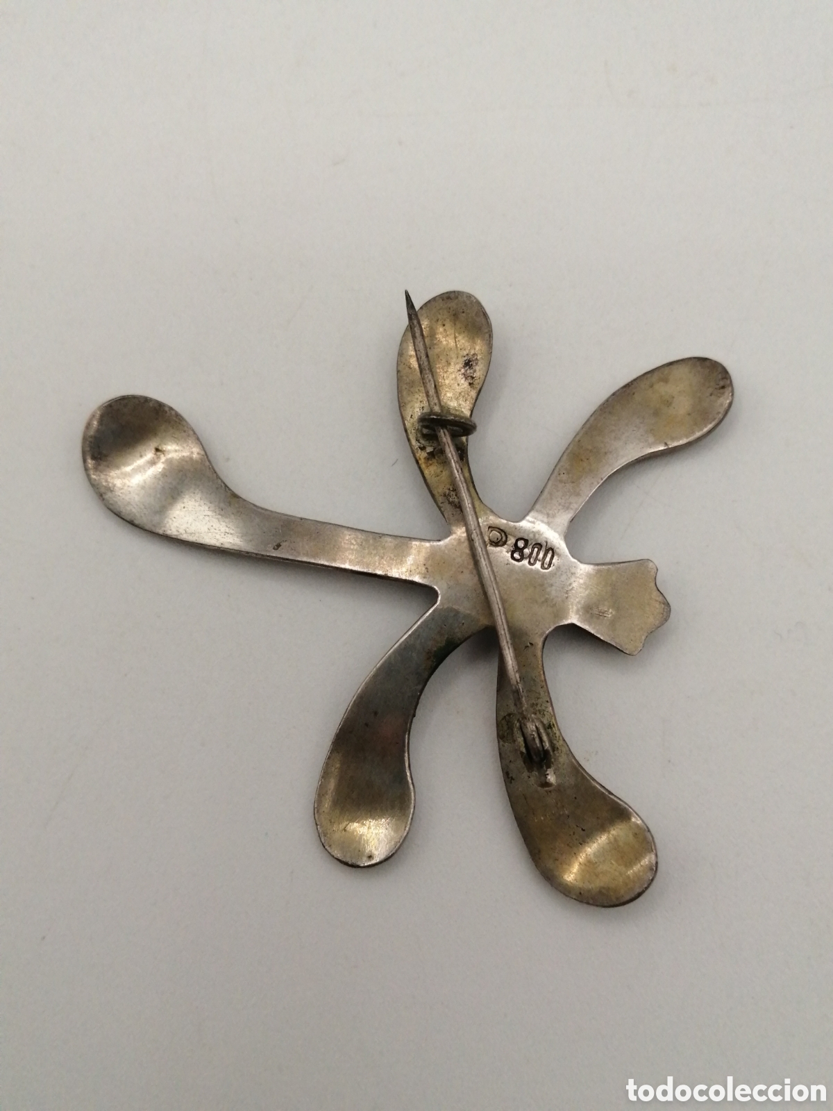 Joyeria: Antiguo broche plata 800mls. Scorpion - Foto 5