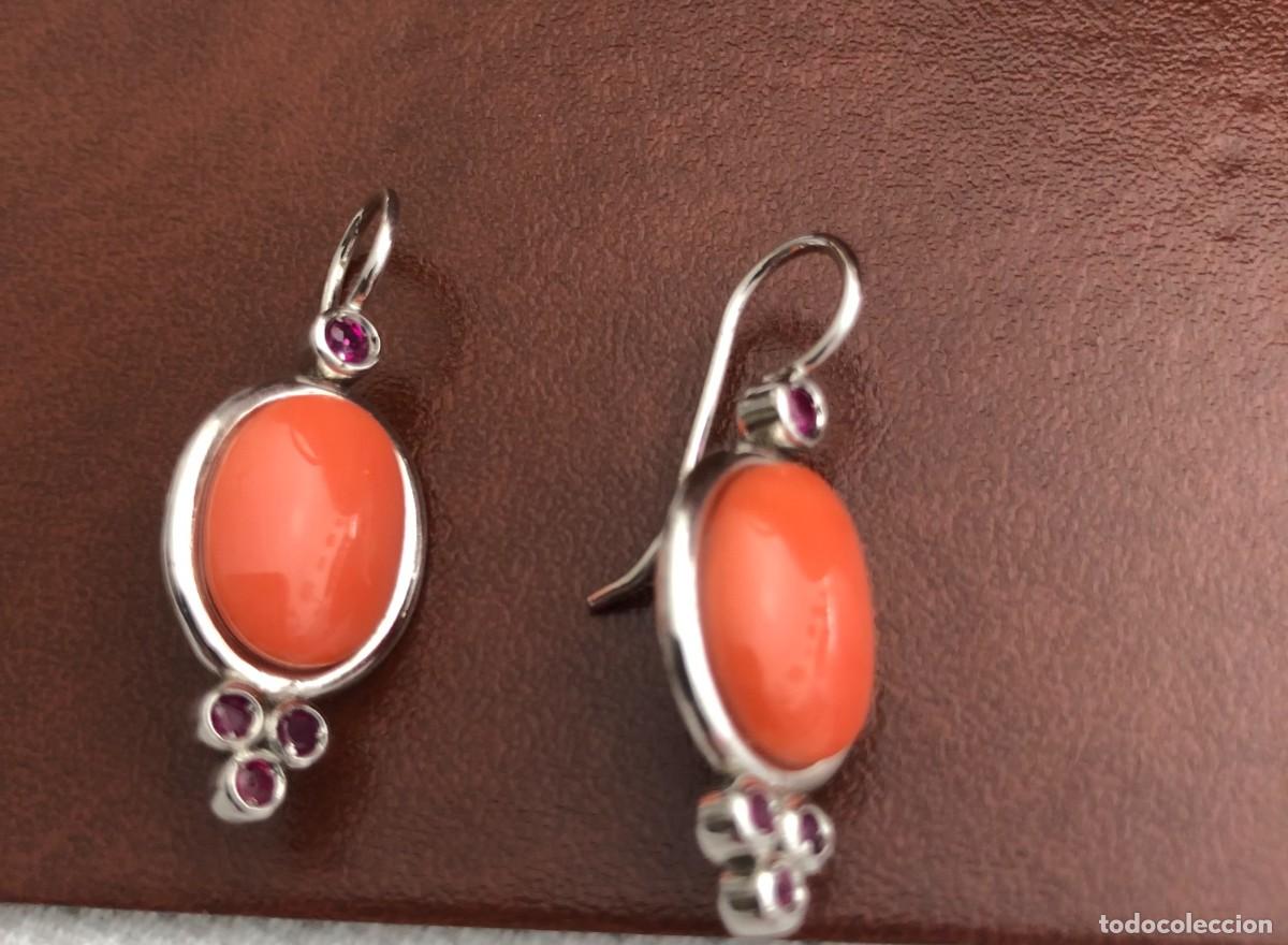 Joyeria: PENDIENTES CORAL Y PLATA - Foto 3