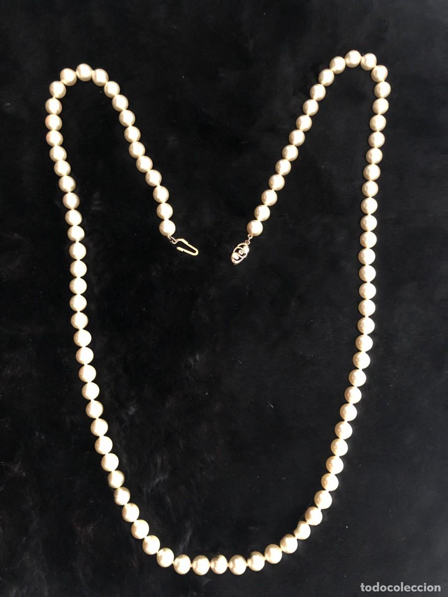 Joyeria: COLLAR TIPO PERLAS BROCHE PLATA 925 DORADA - Foto 1