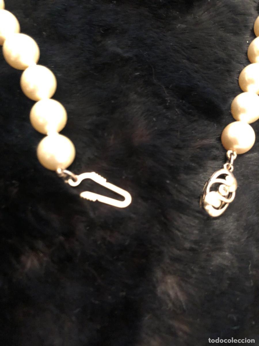 Joyeria: COLLAR TIPO PERLAS BROCHE PLATA 925 DORADA - Foto 4