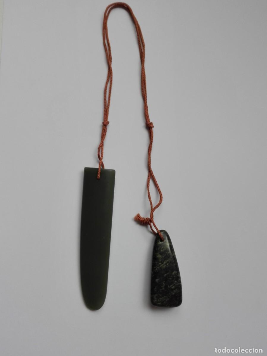 Joyeria: AMULETO ANTIGUO - MALAQUITA Y JADE - Foto 2