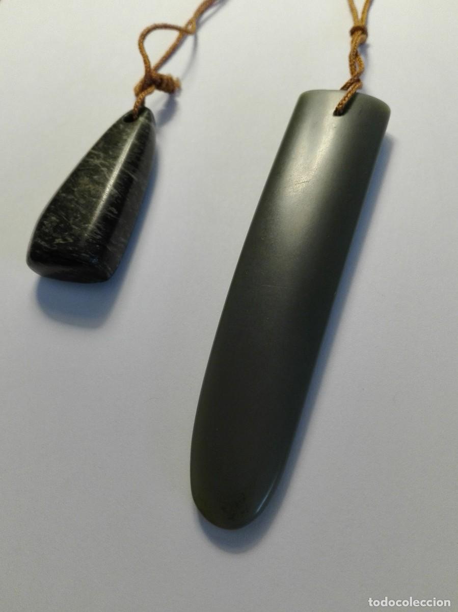 Joyeria: AMULETO ANTIGUO - MALAQUITA Y JADE - Foto 4