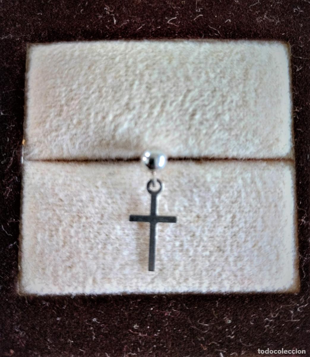 Joyeria: PENDIENTE INDIVIDUAL DE PLATA CON CRUZ - SIN ESTRENAR - Foto 2