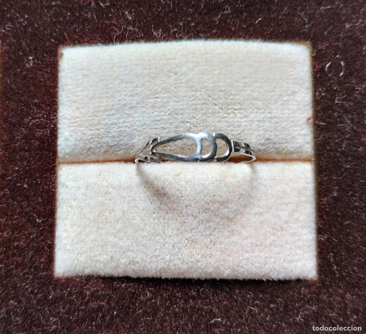 Joyeria: ANTIGUO ANILLO DE PLATA MACIZA - SIN ESTRENAR - Foto 4