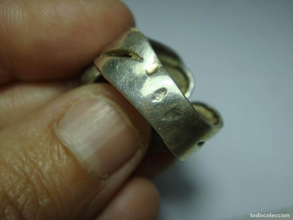 Joyeria: Anillo de Plata .925 mls. Con contrastes. Delfines. - Foto 5