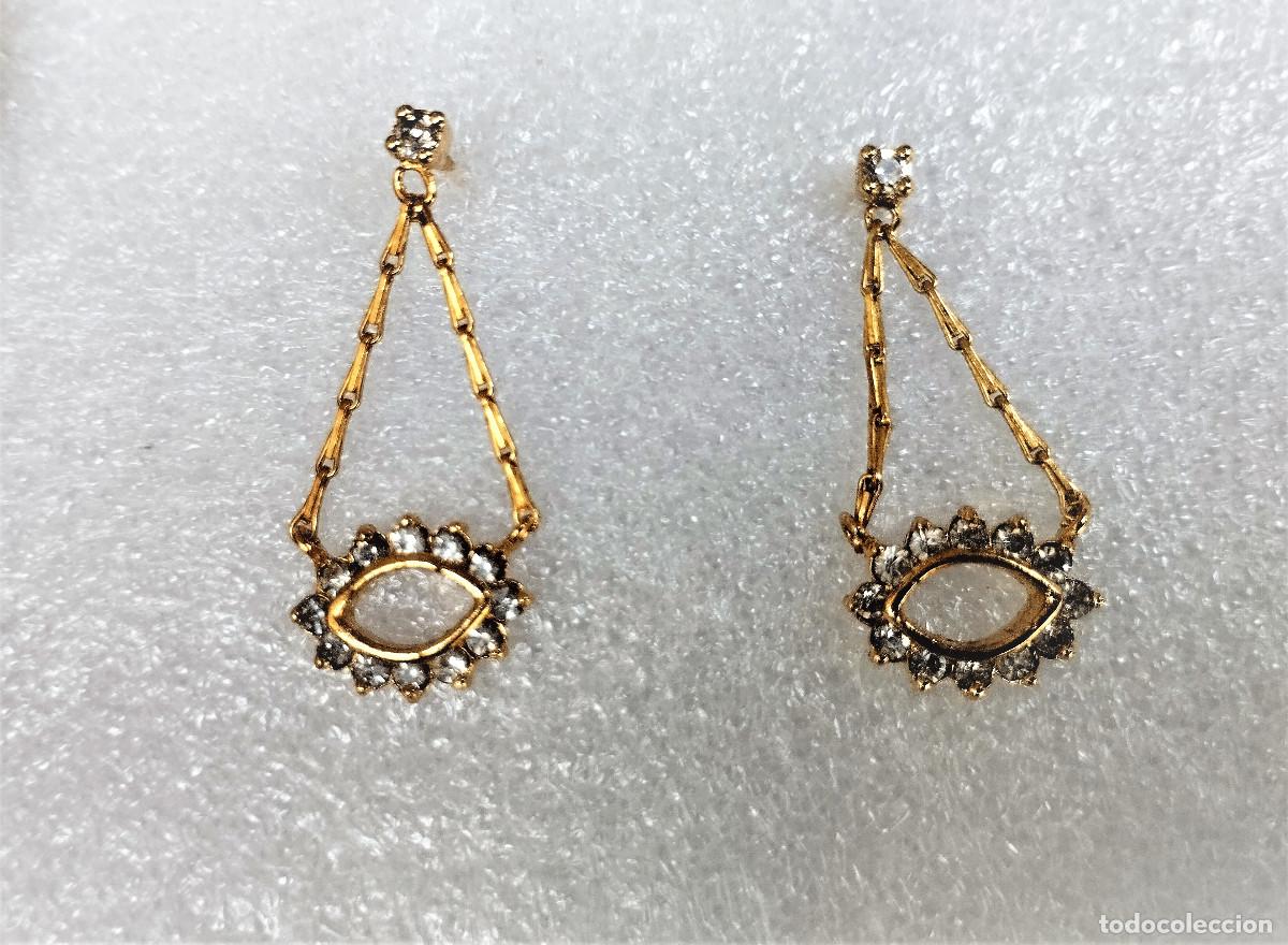 Joyeria: PENDIENTES CHAPADO EN ORO CON CIRCONITAS - Foto 5