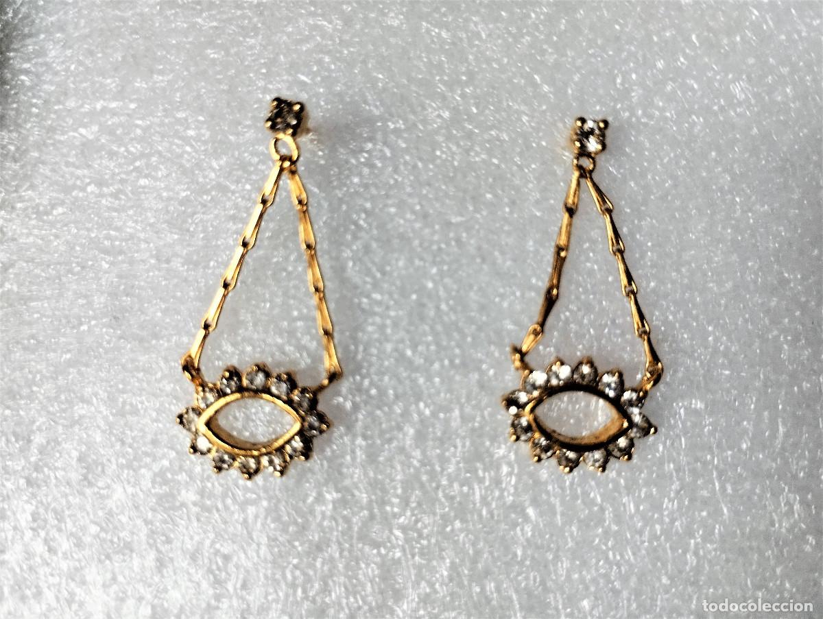Joyeria: PENDIENTES CHAPADO EN ORO CON CIRCONITAS - Foto 6
