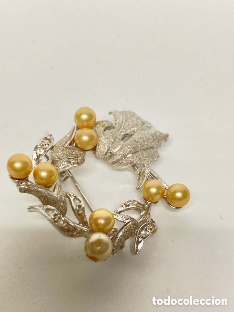 Joyeria: Broche de plata rodiada con perlas - Foto 3