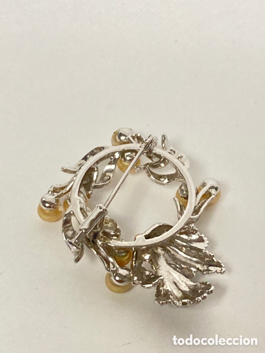 Joyeria: Broche de plata rodiada con perlas - Foto 5