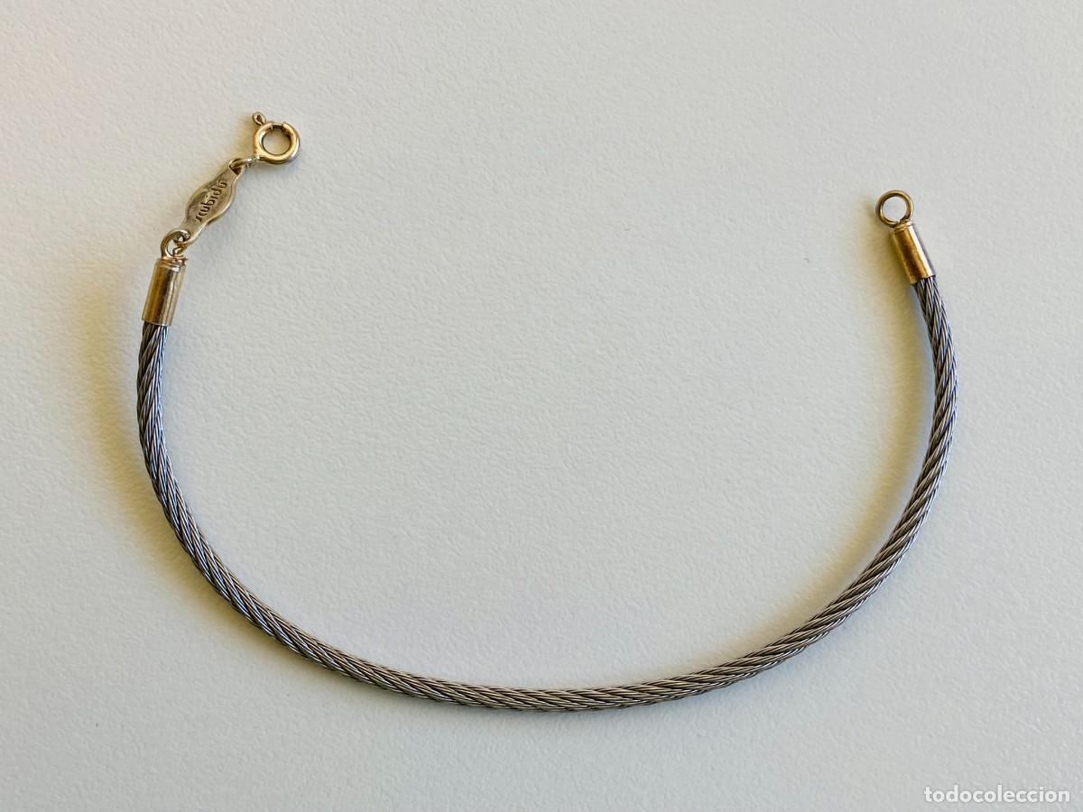 Joyeria: Pulsera Scubidu (plata 925 y acero) - Foto 2