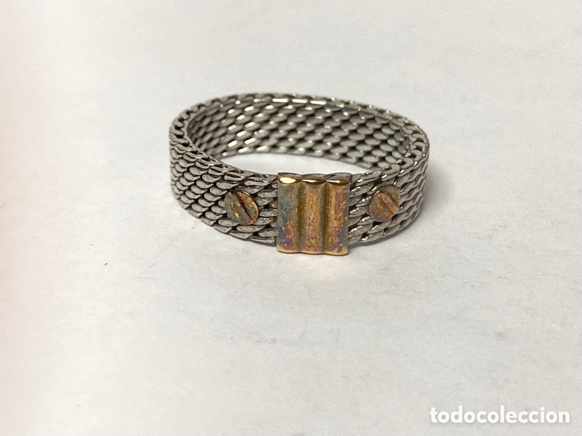 Joyeria: Sortija de acero y oro/SORT14 - Foto 1