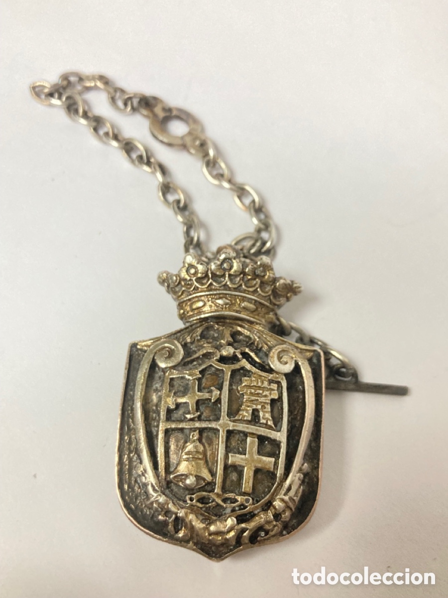 Llavero de plata escudo de España 36x34 - Llaveros, Joyería Gimeno