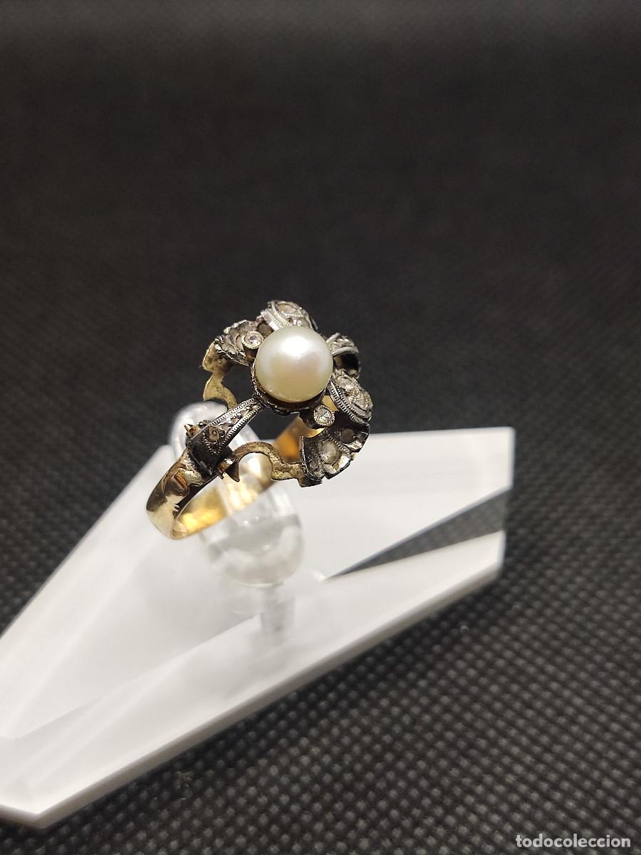 Joyeria: Sortija Oro Ley con Perla Cultivada - Foto 3
