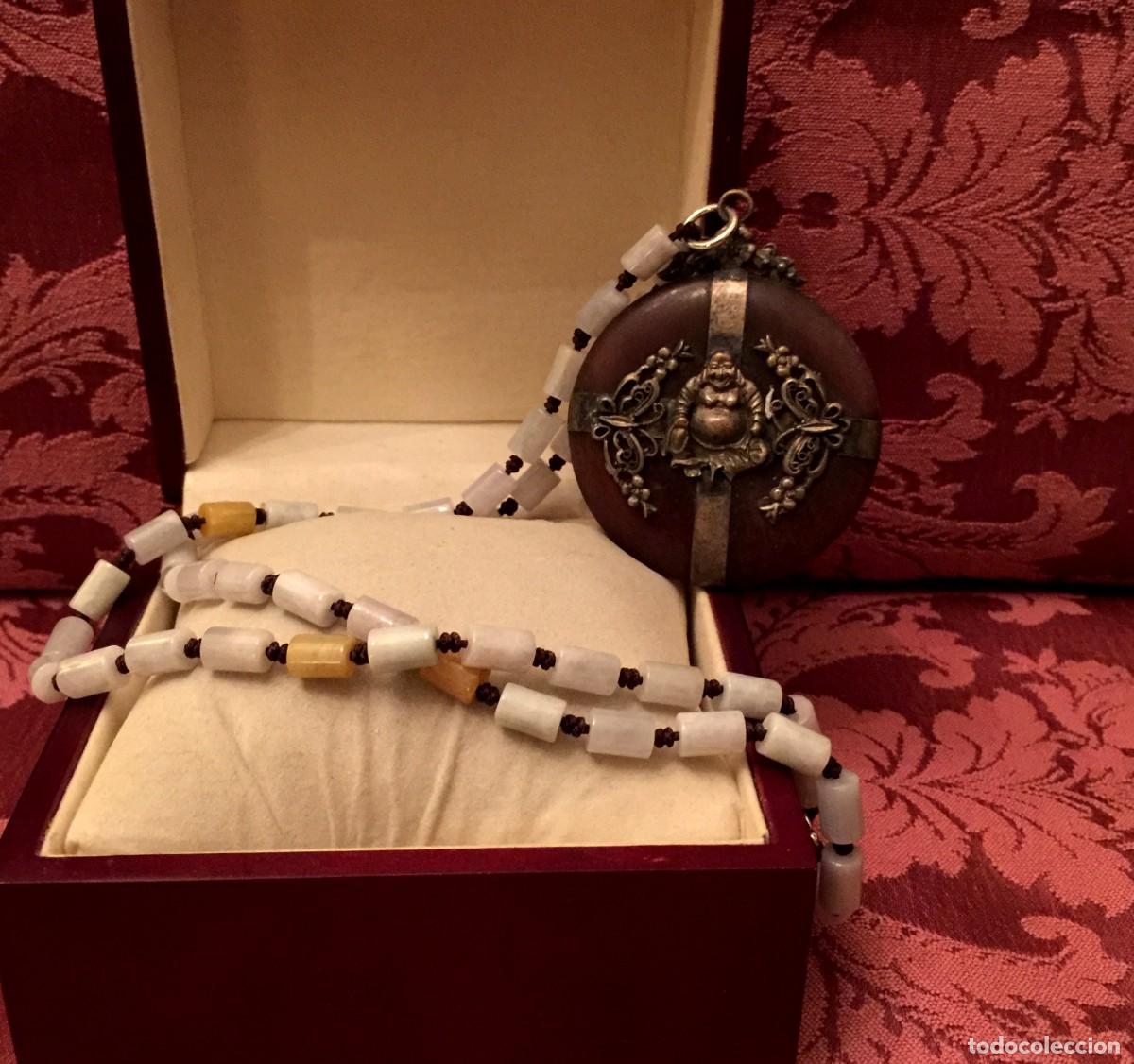 Joyeria: COLLAR DE JADE CON GRAN MEDALL&Oacute;N DE BUDA CON FILIGRANA. - Foto 5