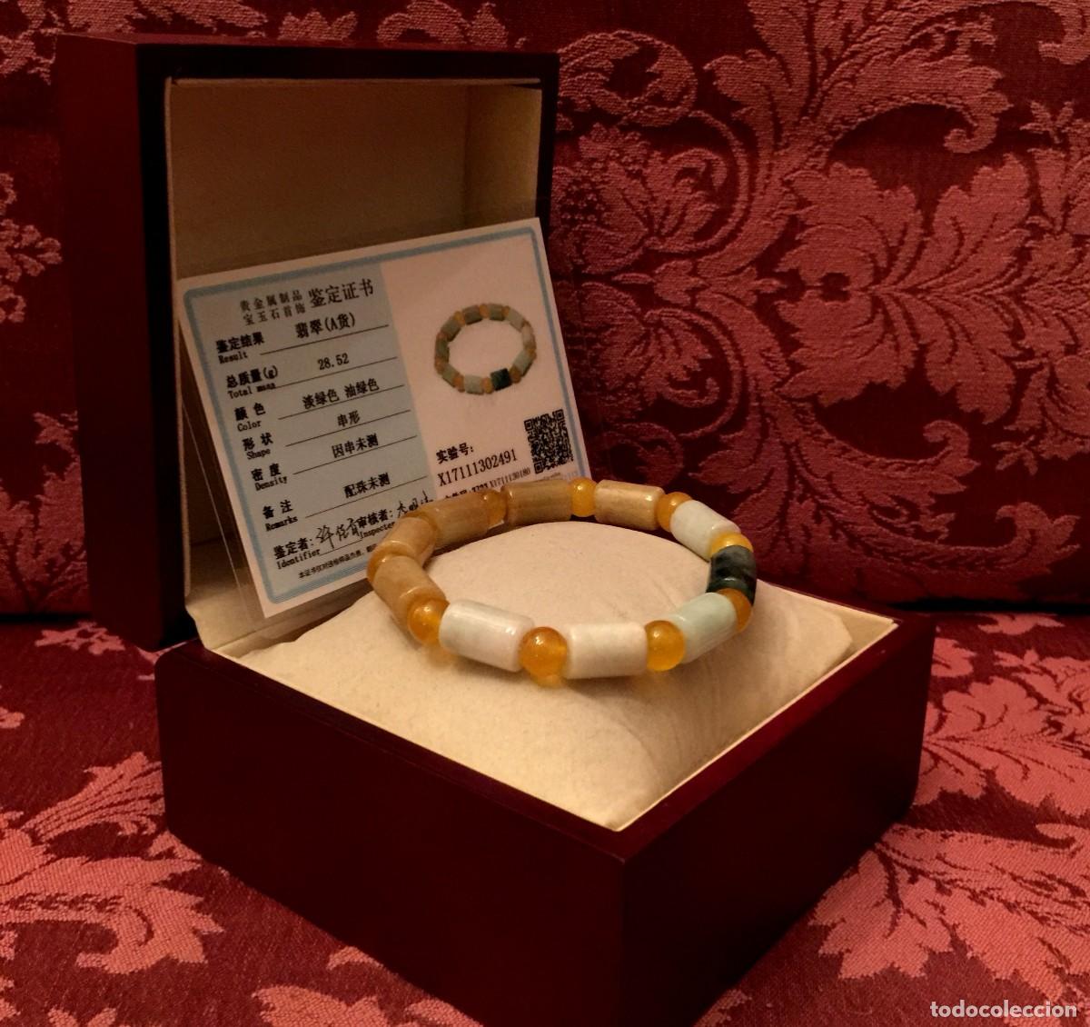 Joyeria: PULSERA DE JADE NATURAL CON CERTIFICADO. - Foto 2
