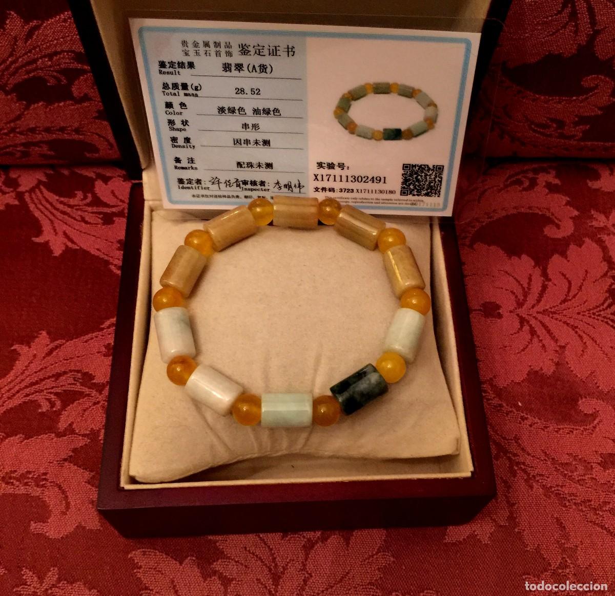 Joyeria: PULSERA DE JADE NATURAL CON CERTIFICADO. - Foto 3