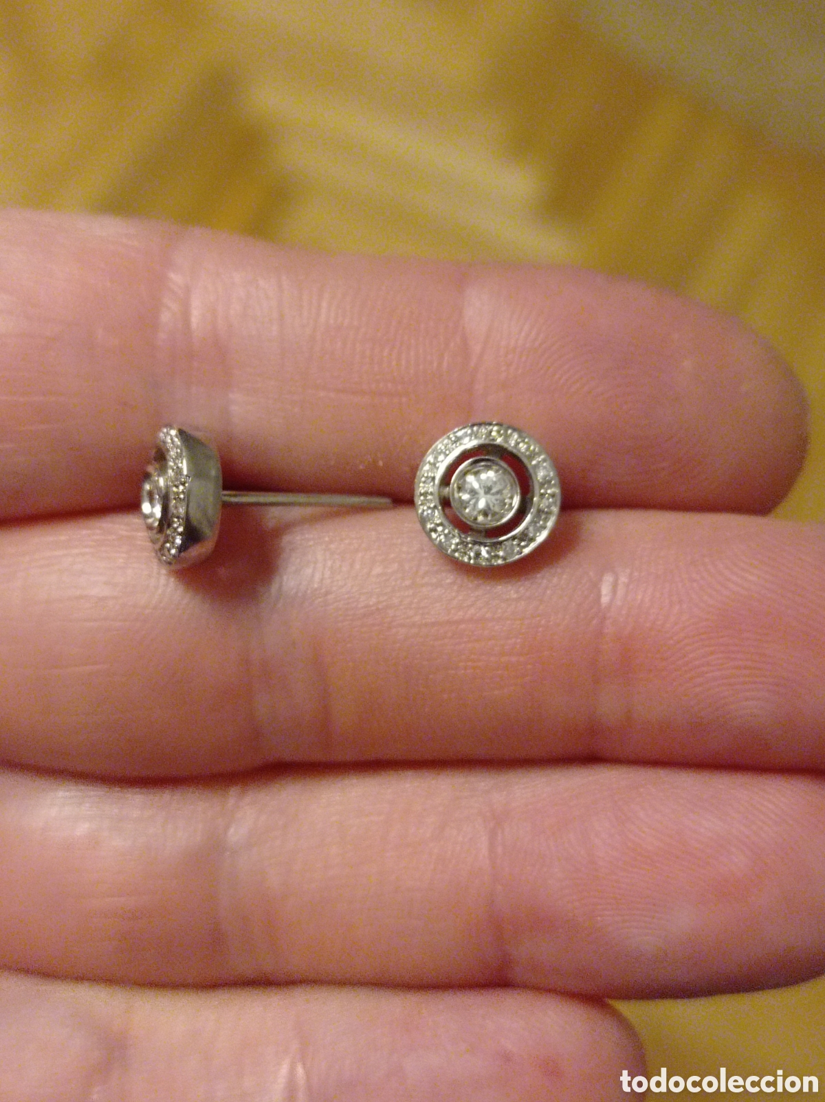 Joyeria: Pendientes de oro blanco y brillantes - Foto 3