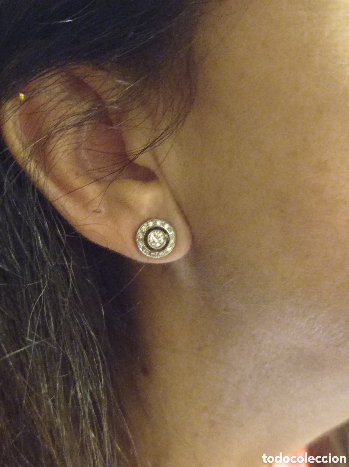 Joyeria: Pendientes de oro blanco y brillantes - Foto 6