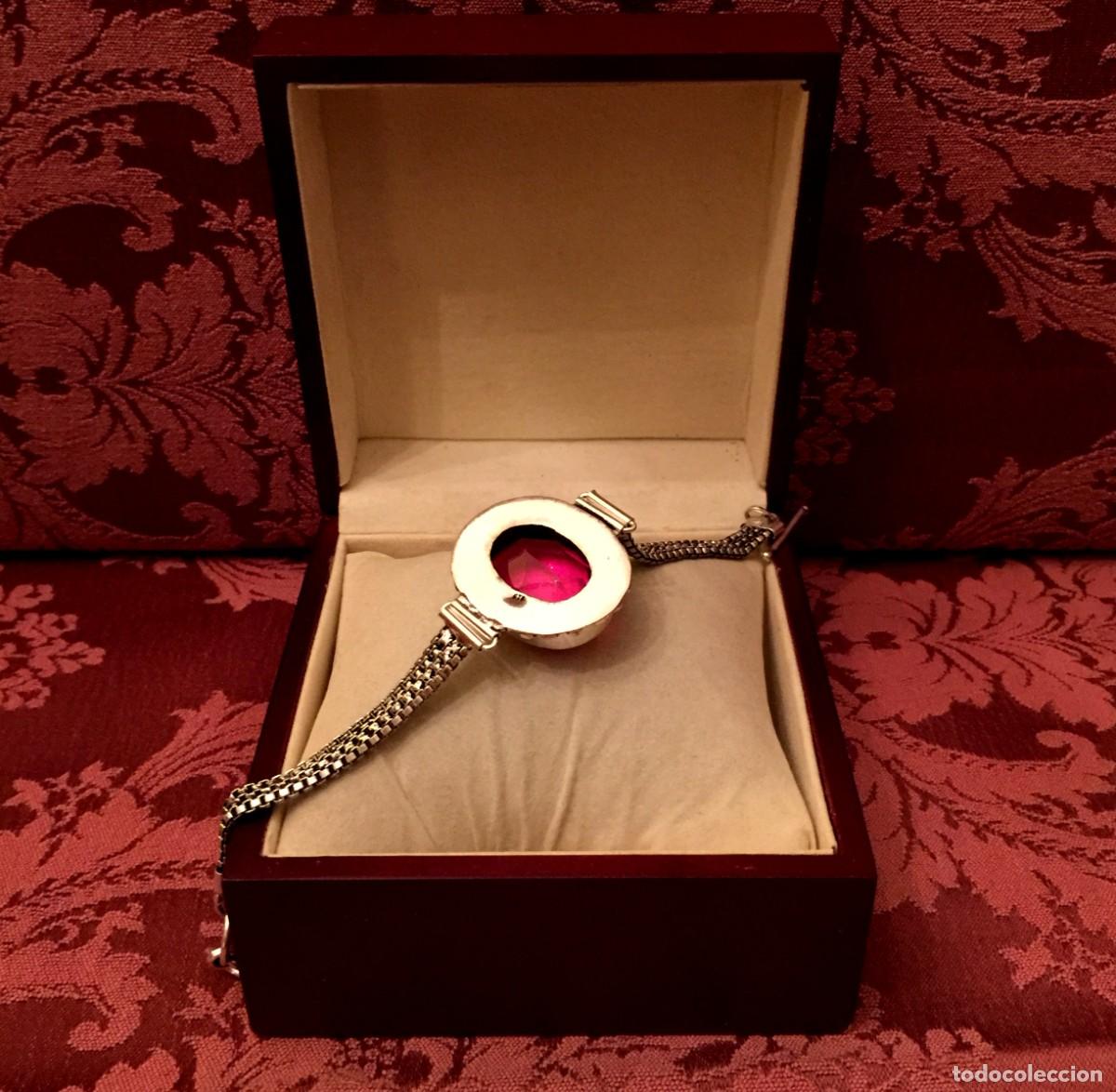 Joyeria: PULSERA CON TOPACIO CENTRAL TALLADO - 27 GRAMOS. - Foto 5