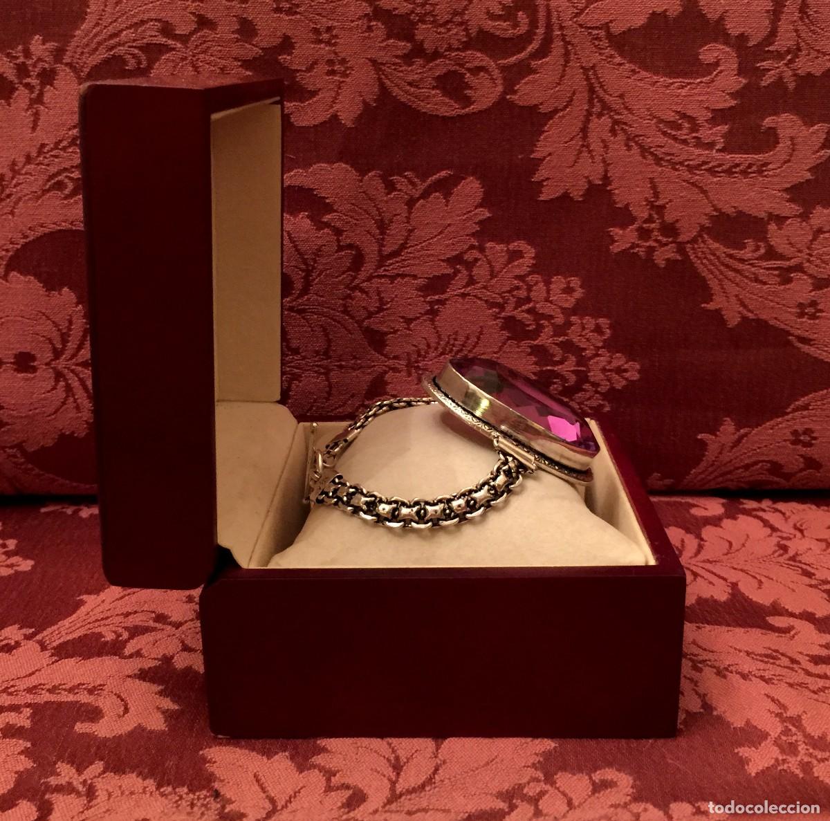 Joyeria: PULSERA CON TOPACIO CENTRAL TALLADO - 46 GRAMOS. - Foto 3